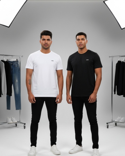Essential 2 Pack Tee - Black & White
