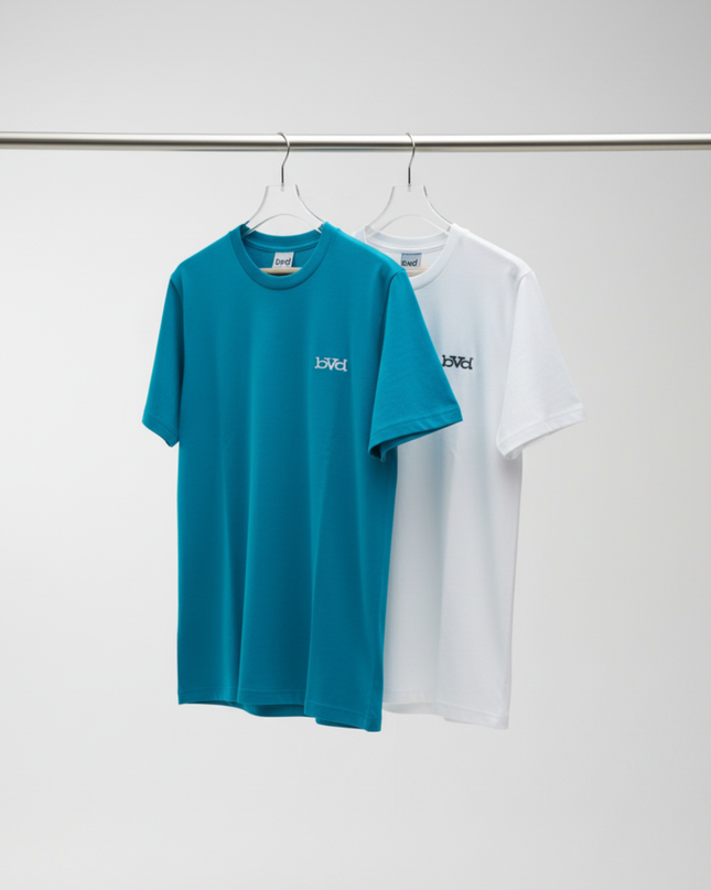 Essential 2 Pack Tee - White & Teal