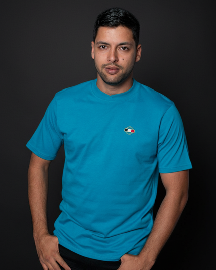 Cross Over Collar T Short Sleeve - Teal