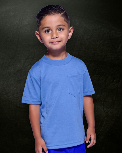 Classic Kids Pocket T Short Sleeve - Airforce