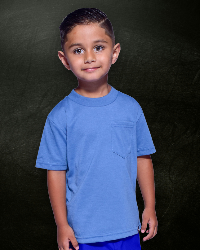 Classic Kids Pocket T Short Sleeve - Airforce