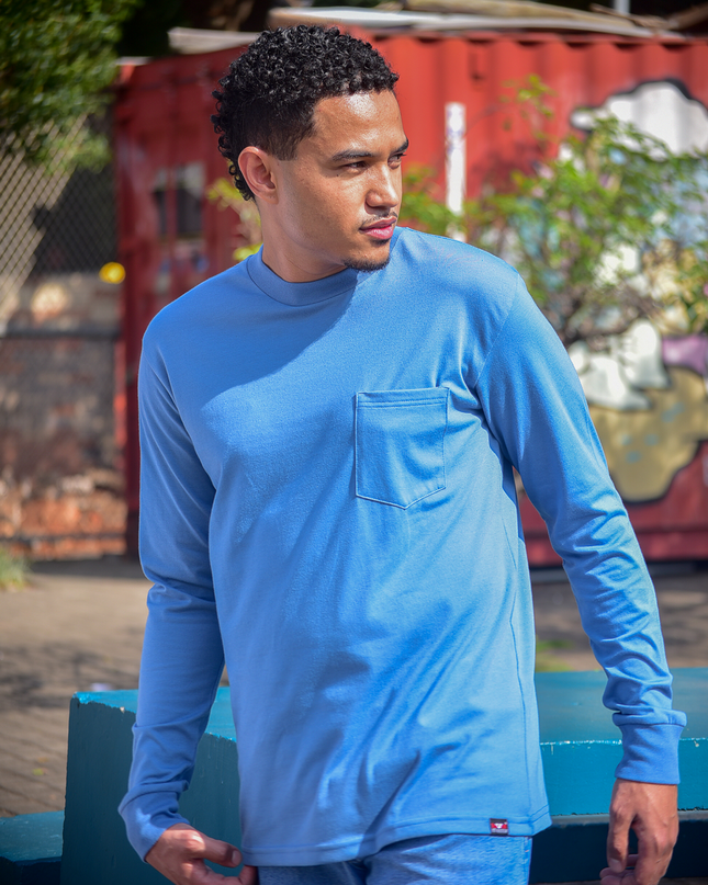 Classic Pocket T Long Sleeve - Airforce