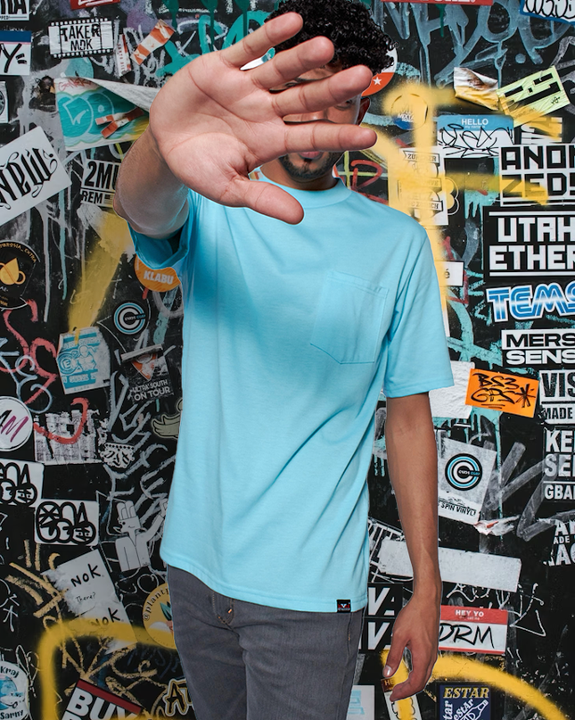 Classic Pocket T Short Sleeve - Aqua