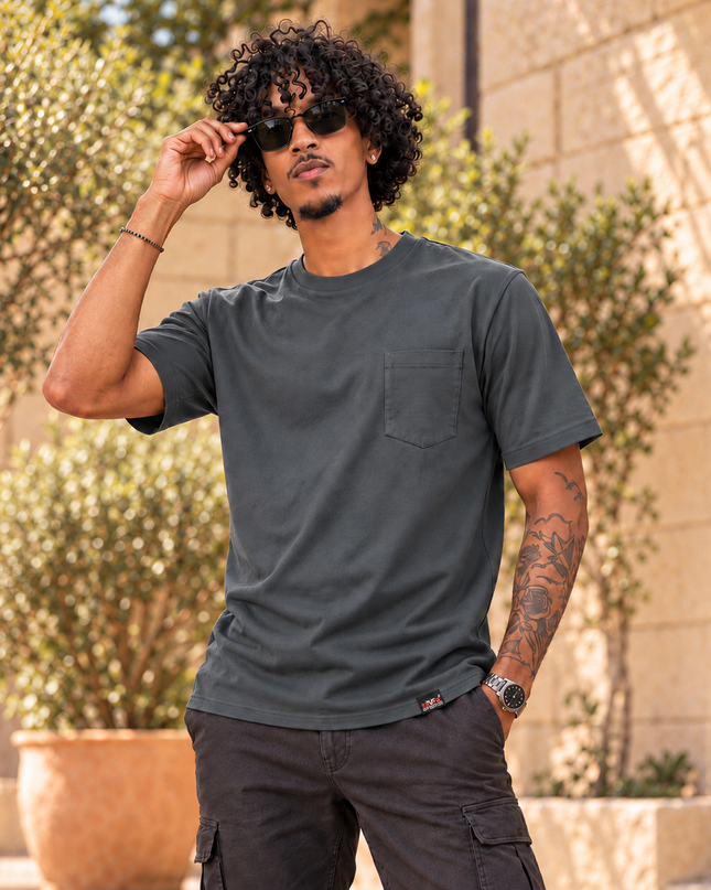 Classic Pocket T Short Sleeve - Ash Grey