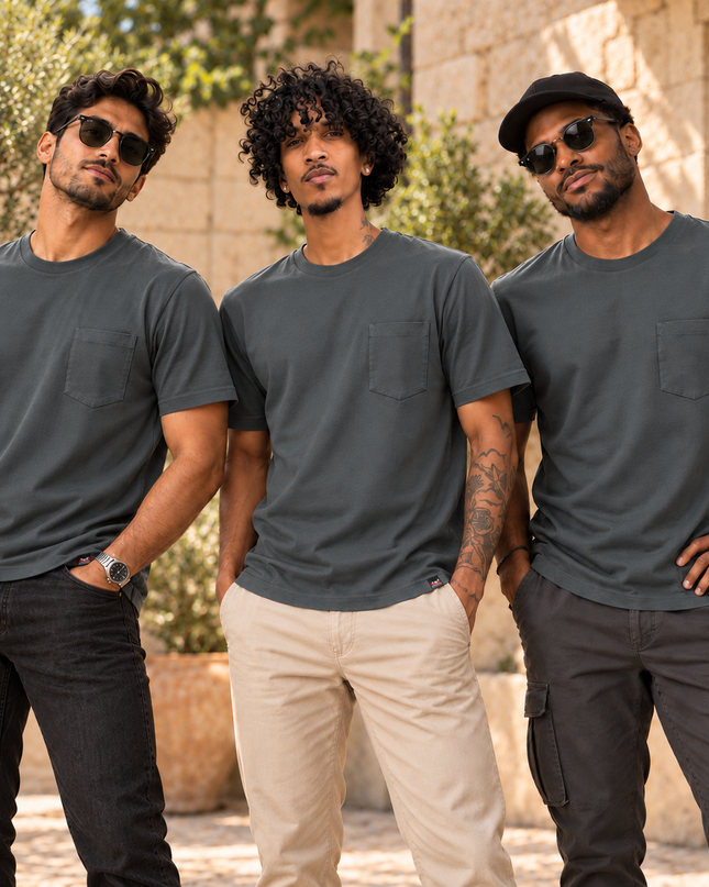 Classic Pocket T Short Sleeve - Ash Grey