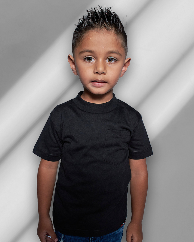 Classic Kids Pocket T Short Sleeve - Black