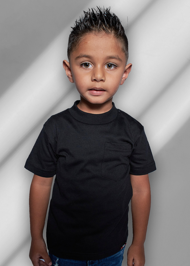 Classic Kids Pocket T Short Sleeve - Black