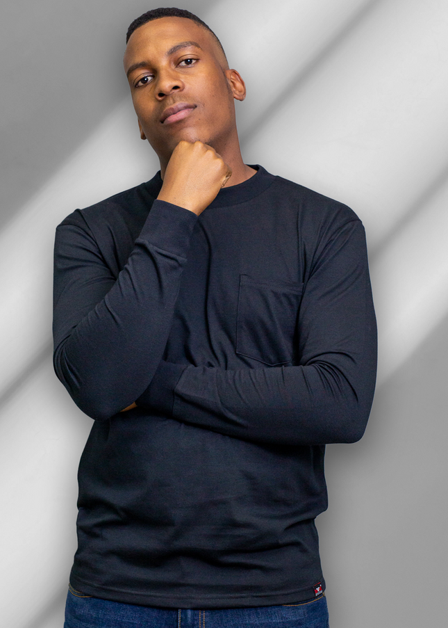 Classic Pocket T Long Sleeve - Black
