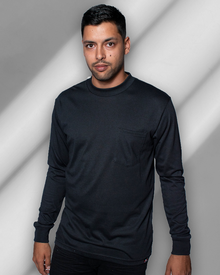 Classic Pocket T Long Sleeve - Black