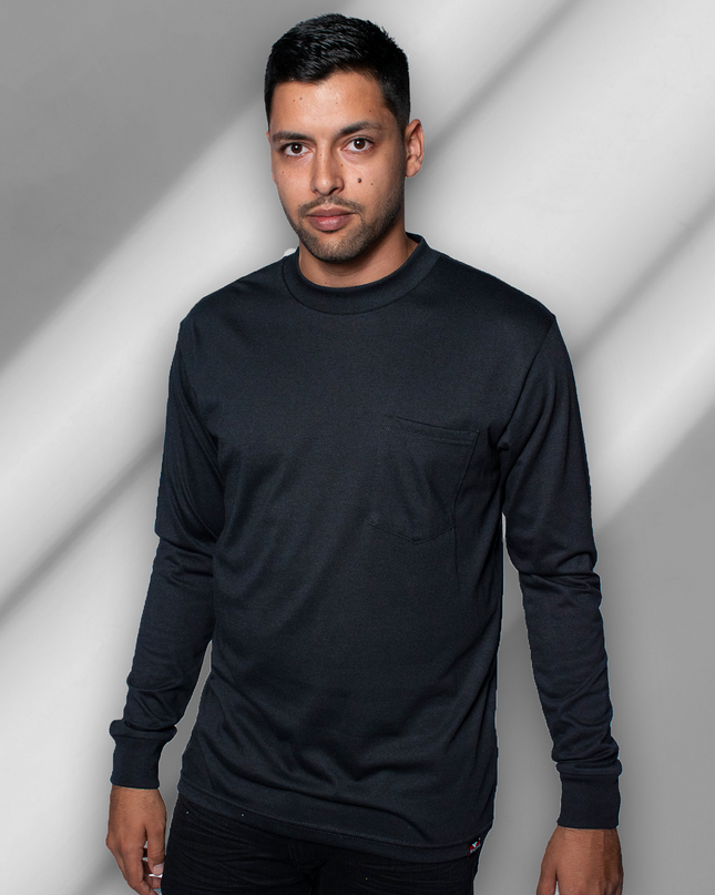 Classic Pocket T Long Sleeve - Black