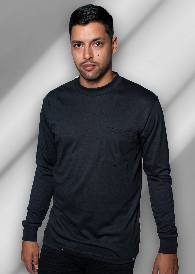 Classic Pocket T Long Sleeve - Black