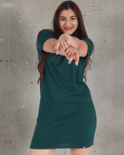 Classic Pocket T Dress - Bottle