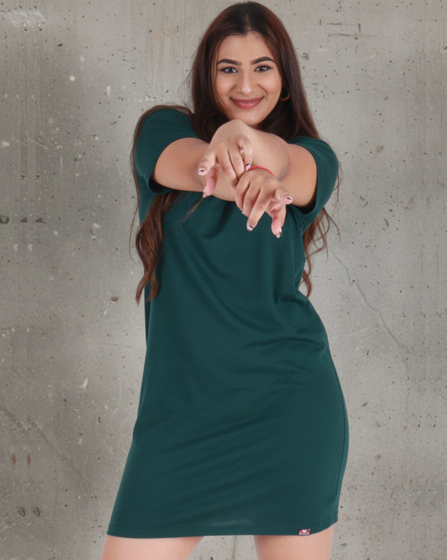 Classic Pocket T Dress - Bottle