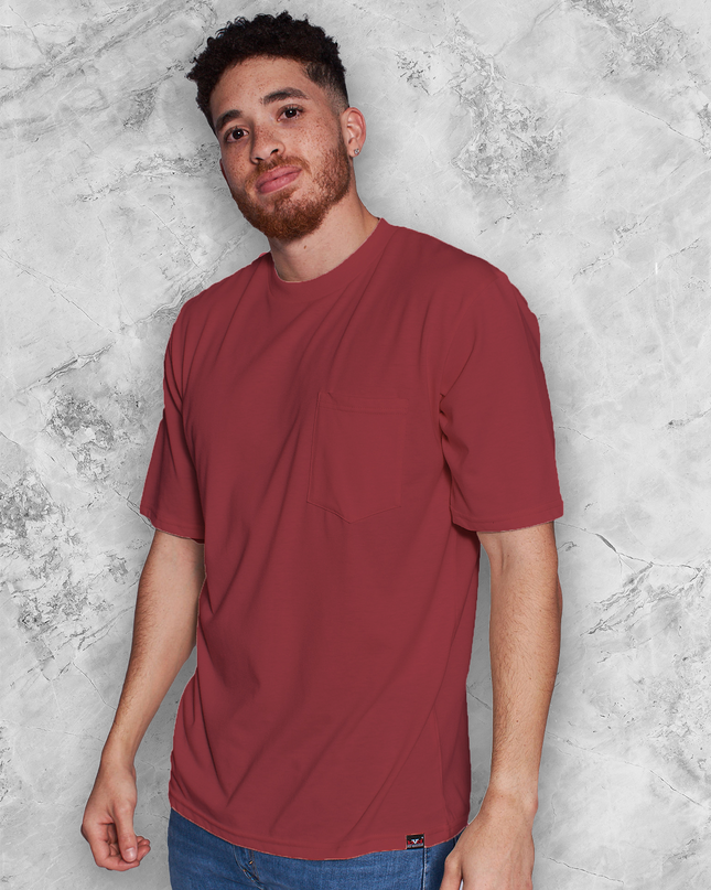 Classic Pocket T Short Sleeve - Brick Red