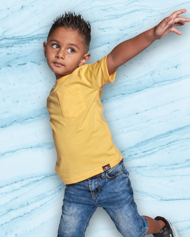 Classic Kids Pocket T Short Sleeve - Butter