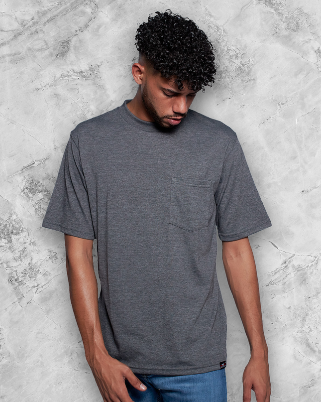Classic Pocket T Short Sleeve - Charcoal Melange