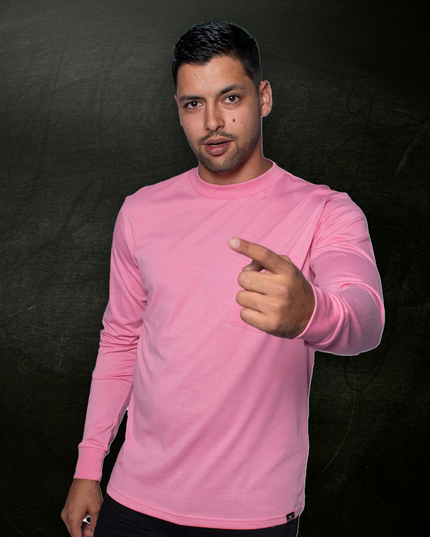 Classic Pocket T Long Sleeve - Flamingo