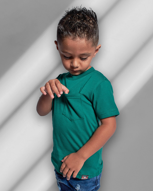 Classic Kids Pocket T Short Sleeve - Forest