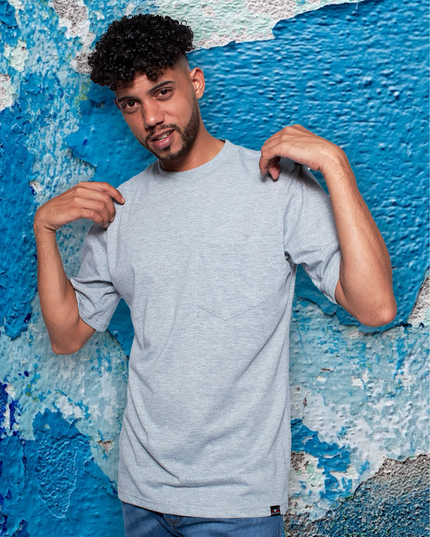 Classic Pocket T Short Sleeve - Grey Melange