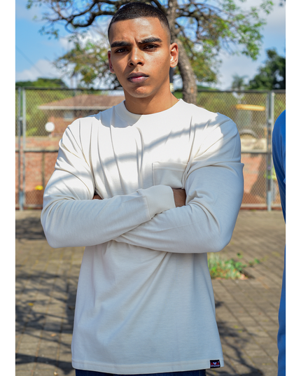 Classic Pocket T Long Sleeve - Ivory