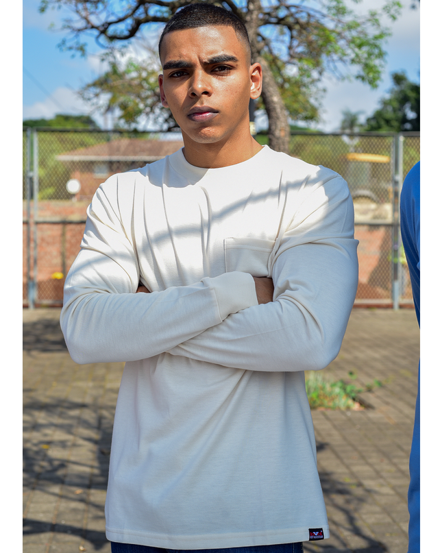 Classic Pocket T Long Sleeve - Ivory