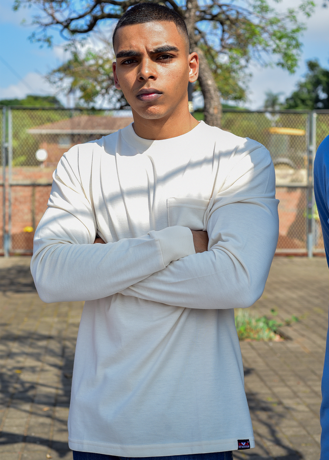 Classic Pocket T Long Sleeve - Ivory