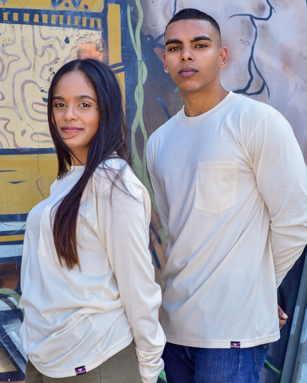 Classic Pocket T Long Sleeve - Ivory