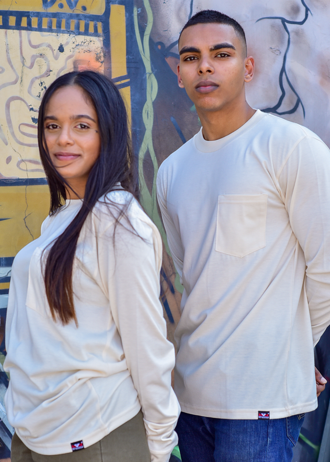 Classic Pocket T Long Sleeve - Ivory