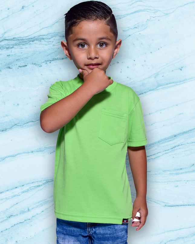 Classic Kids Pocket T Short Sleeve - Kiwi