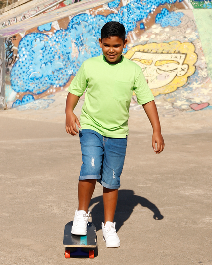 Classic Kids Pocket T Short Sleeve - Kiwi