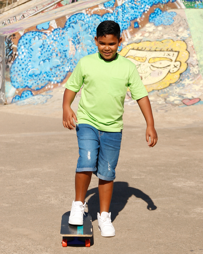 Classic Kids Pocket T Short Sleeve - Kiwi