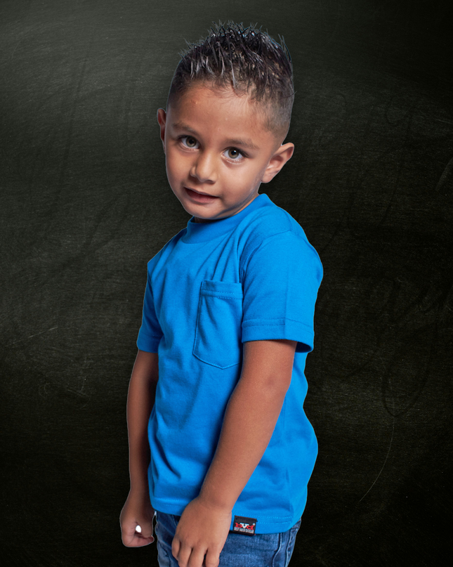 Classic Kids Pocket T Short Sleeve - Lapis