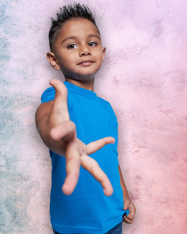 Classic Kids Pocket T Short Sleeve - Lapis