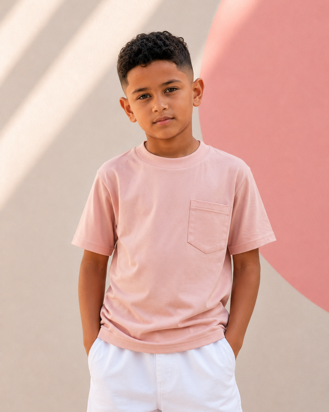 Classic Kids Pocket T Short Sleeve - Mink