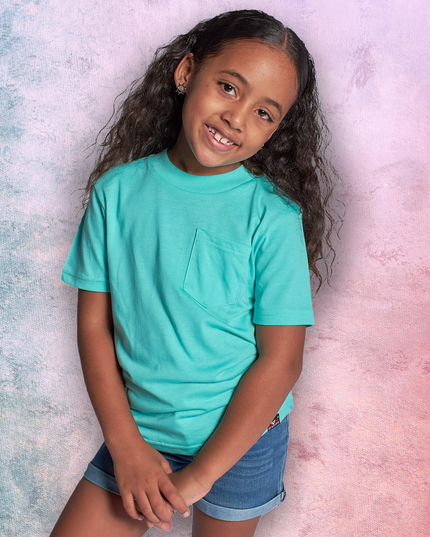 Classic Kids Pocket T Short Sleeve - Mint