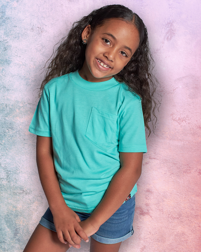 Classic Kids Pocket T Short Sleeve - Mint