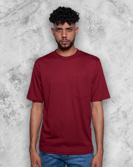 Classic Pocket T Short Sleeve - Maroon
