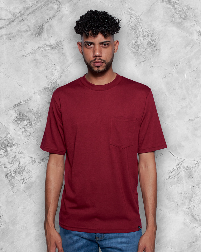 Classic Pocket T Short Sleeve - Maroon