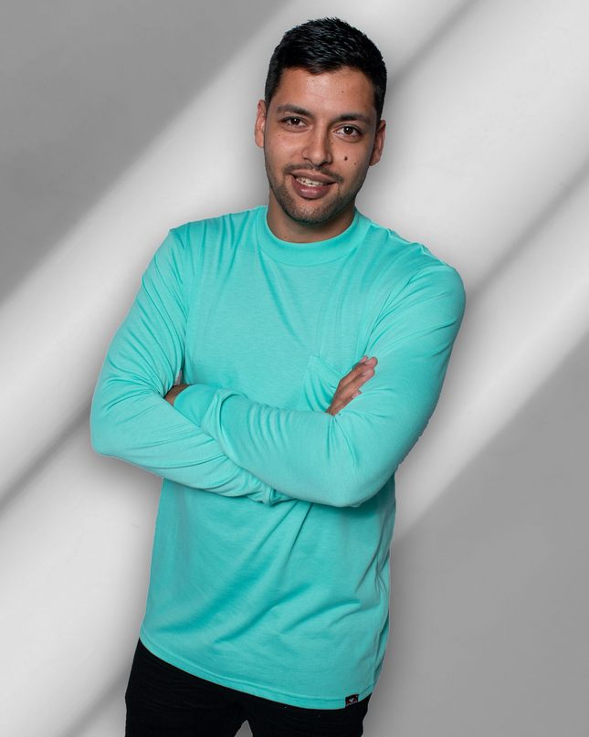 Classic Pocket T Long Sleeve - Mint