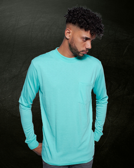 Classic Pocket T Long Sleeve - Mint