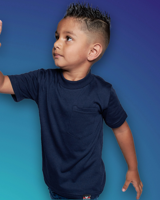 Classic Kids Pocket T Short Sleeve - Navy