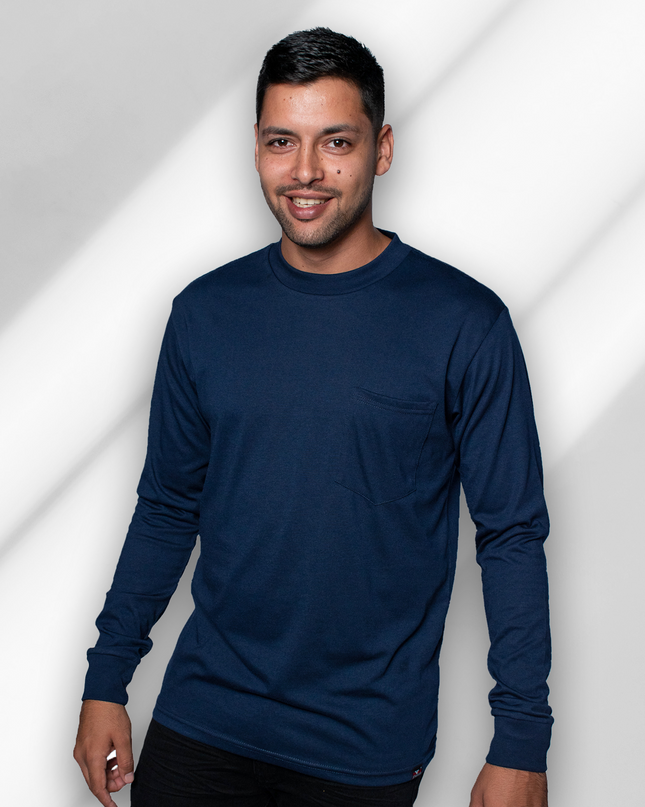 Classic Pocket T Long Sleeve - Navy