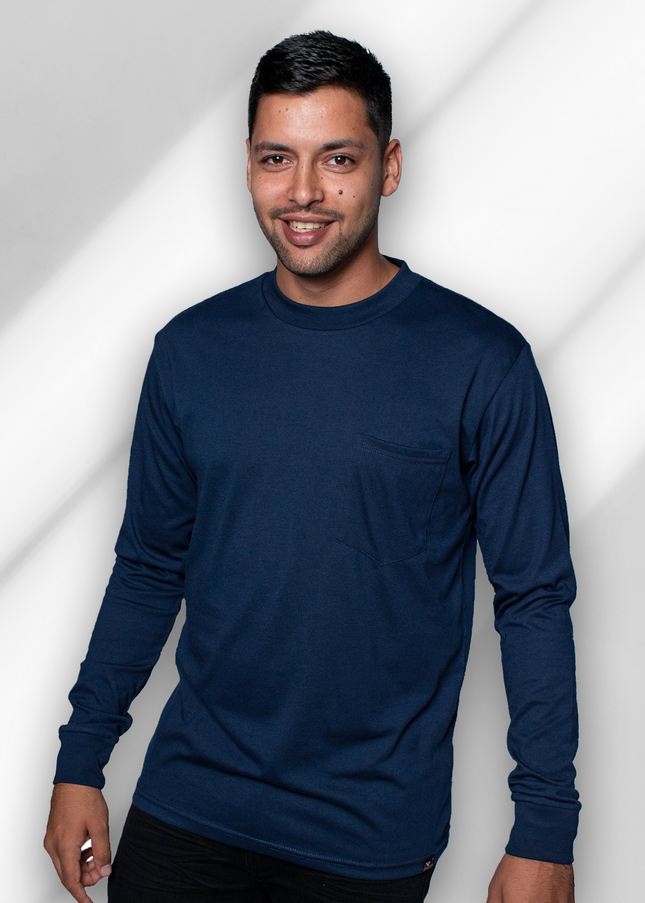 Classic Pocket T Long Sleeve - Navy
