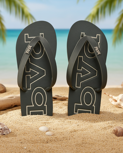 Embossed Flip Flop - Olive