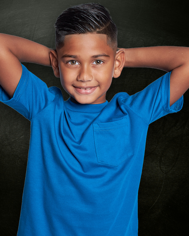 Classic Kids Pocket T Short Sleeve - Petrol