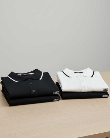 Pique Golfer Short Sleeve - White