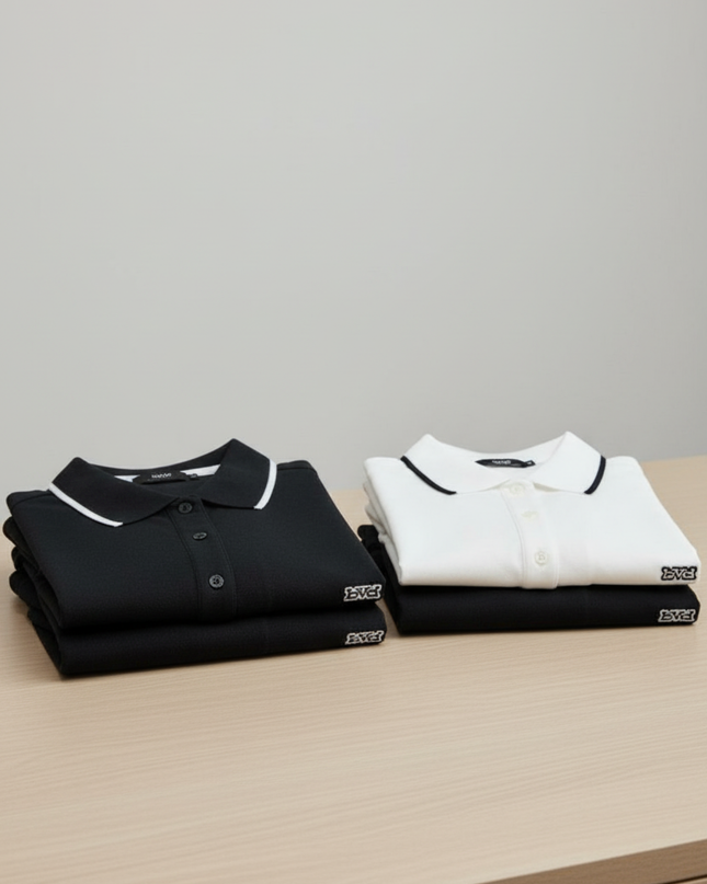 Pique Golfer Short Sleeve - White