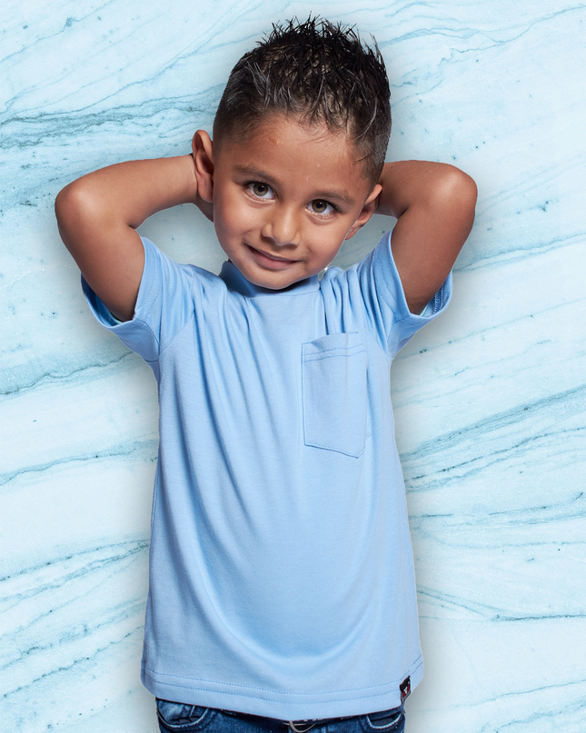 Classic Kids Pocket T Short Sleeve - Powder