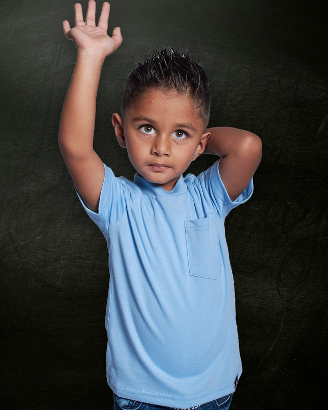 Classic Kids Pocket T Short Sleeve - Powder