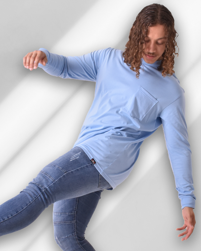 Classic Pocket T Long Sleeve - Powder